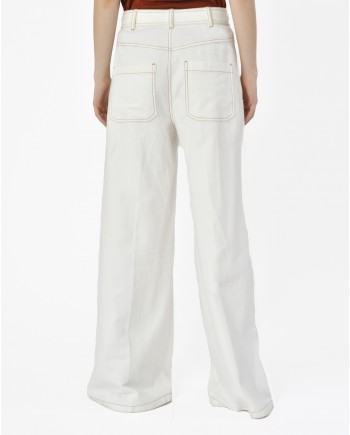 Pantalon blanc Brag-Wette 