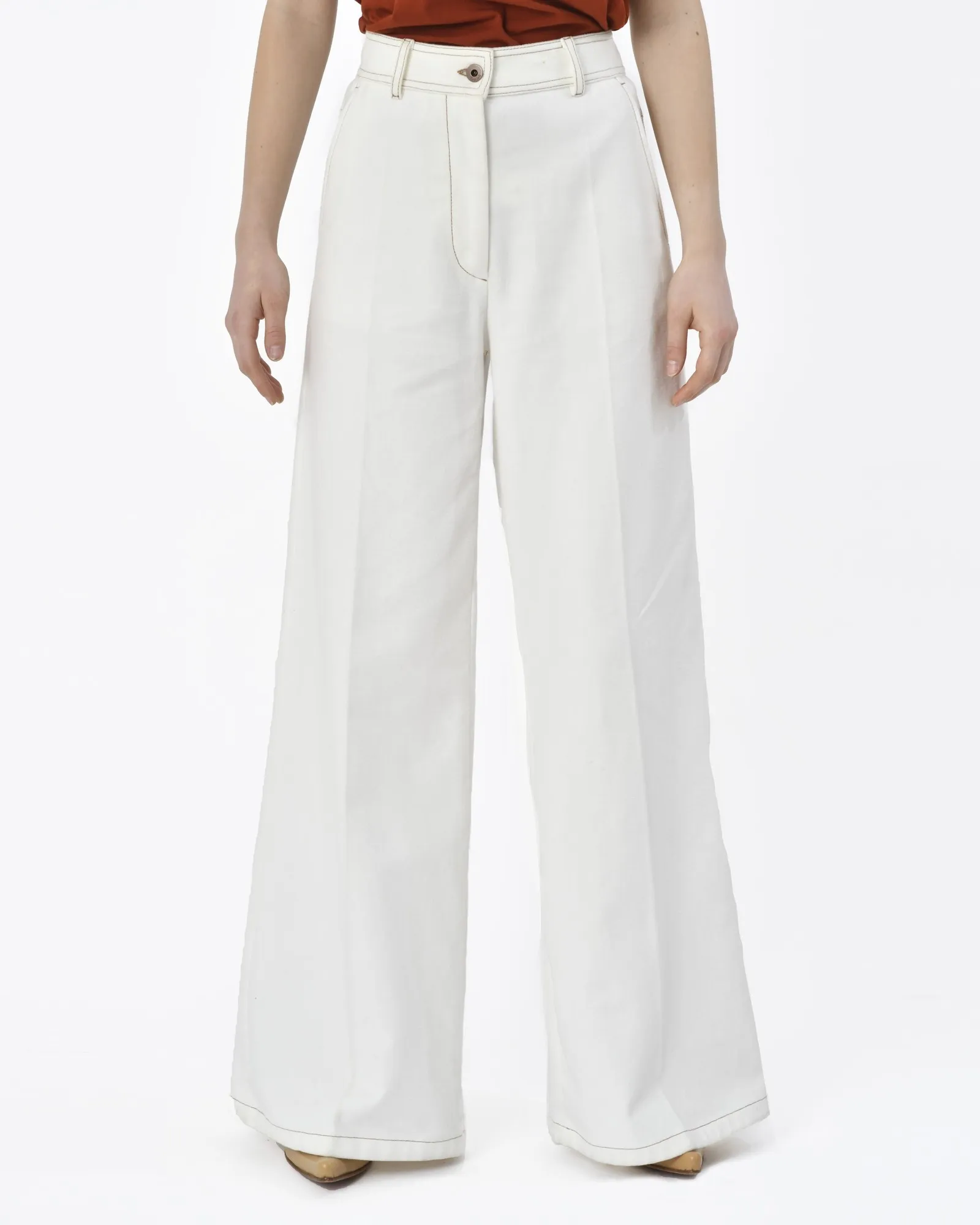 Pantalon blanc Brag-Wette 