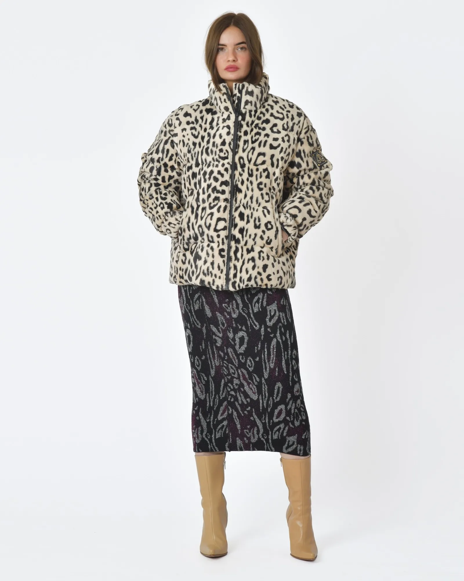 Manteau matelassé leopard Moose Knuckles 