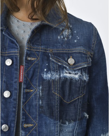 Veste jean/denim bleu Dsquared2 