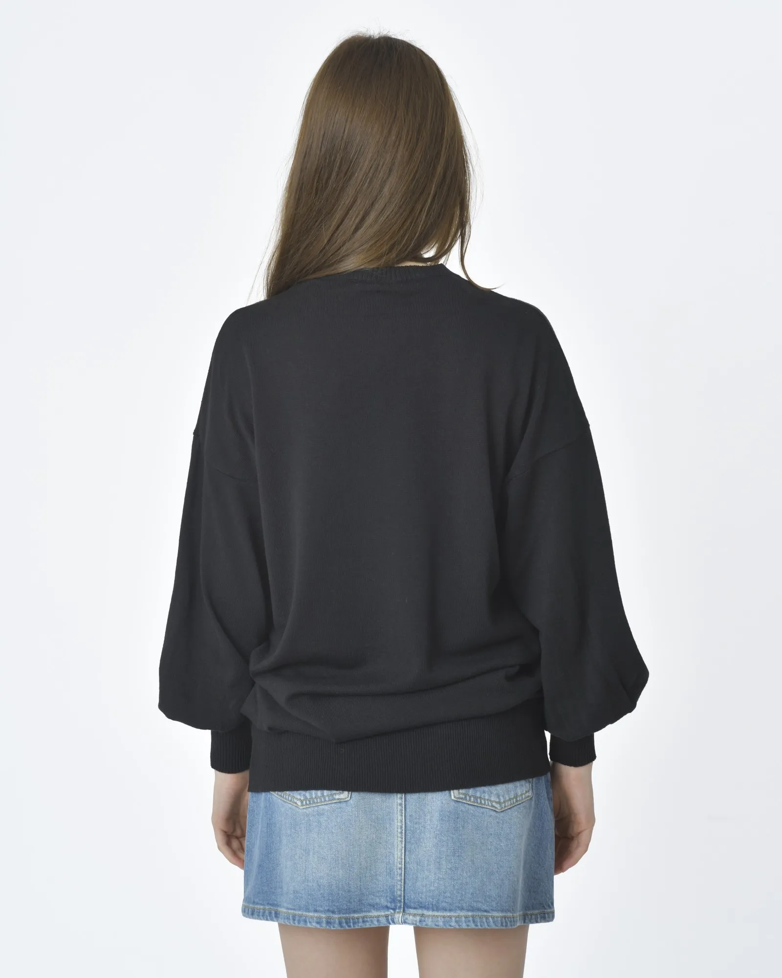 Pull noir oversize Emma White 