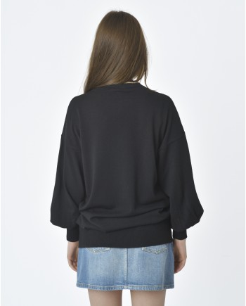 Pull noir oversize Emma White 