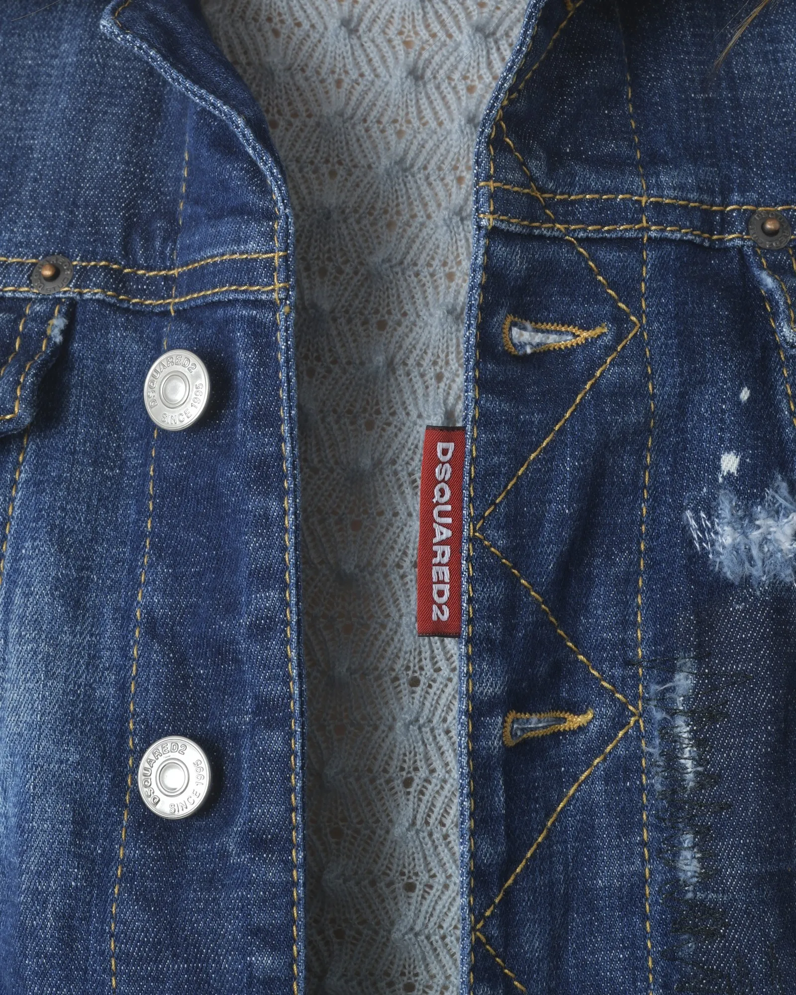 Veste jean/denim bleu Dsquared2 