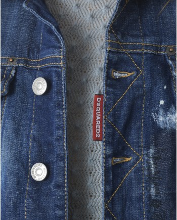 Veste jean/denim bleu Dsquared2 