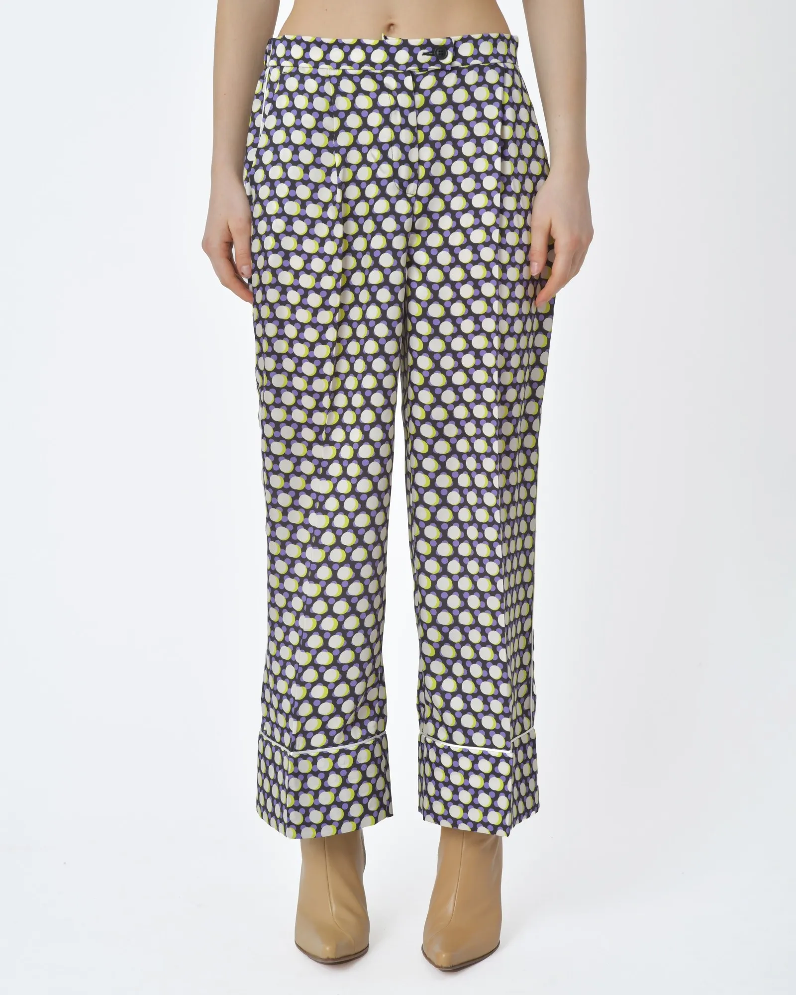 Pantalon motif rond Beatrice B 