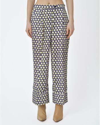 Pantalon motif rond Beatrice B 