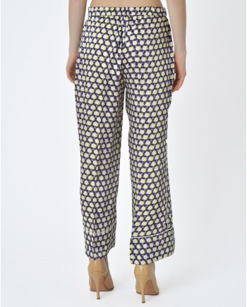 Pantalon motif rond Beatrice B 