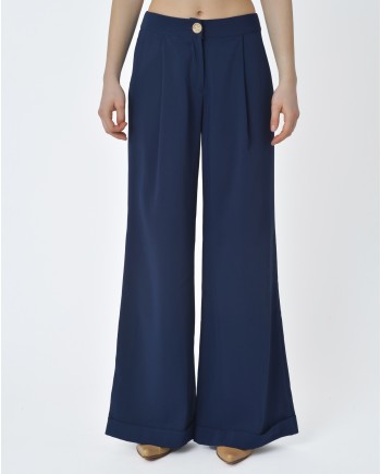 Pantalon bleu Edward Achour 