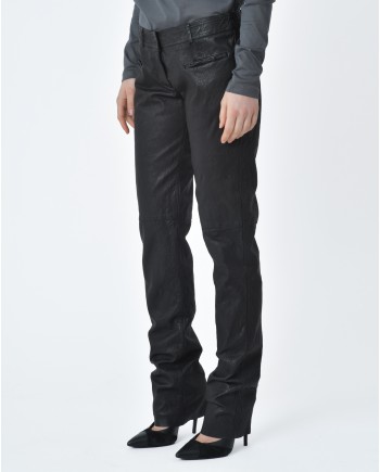 Pantalon cuir noir Gimo'S 