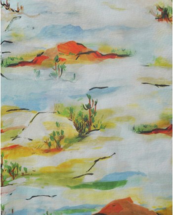 Jupe multicolore motif paysage Diega 