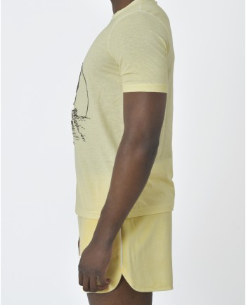 T-Shirt jaune pale Dsquared2 