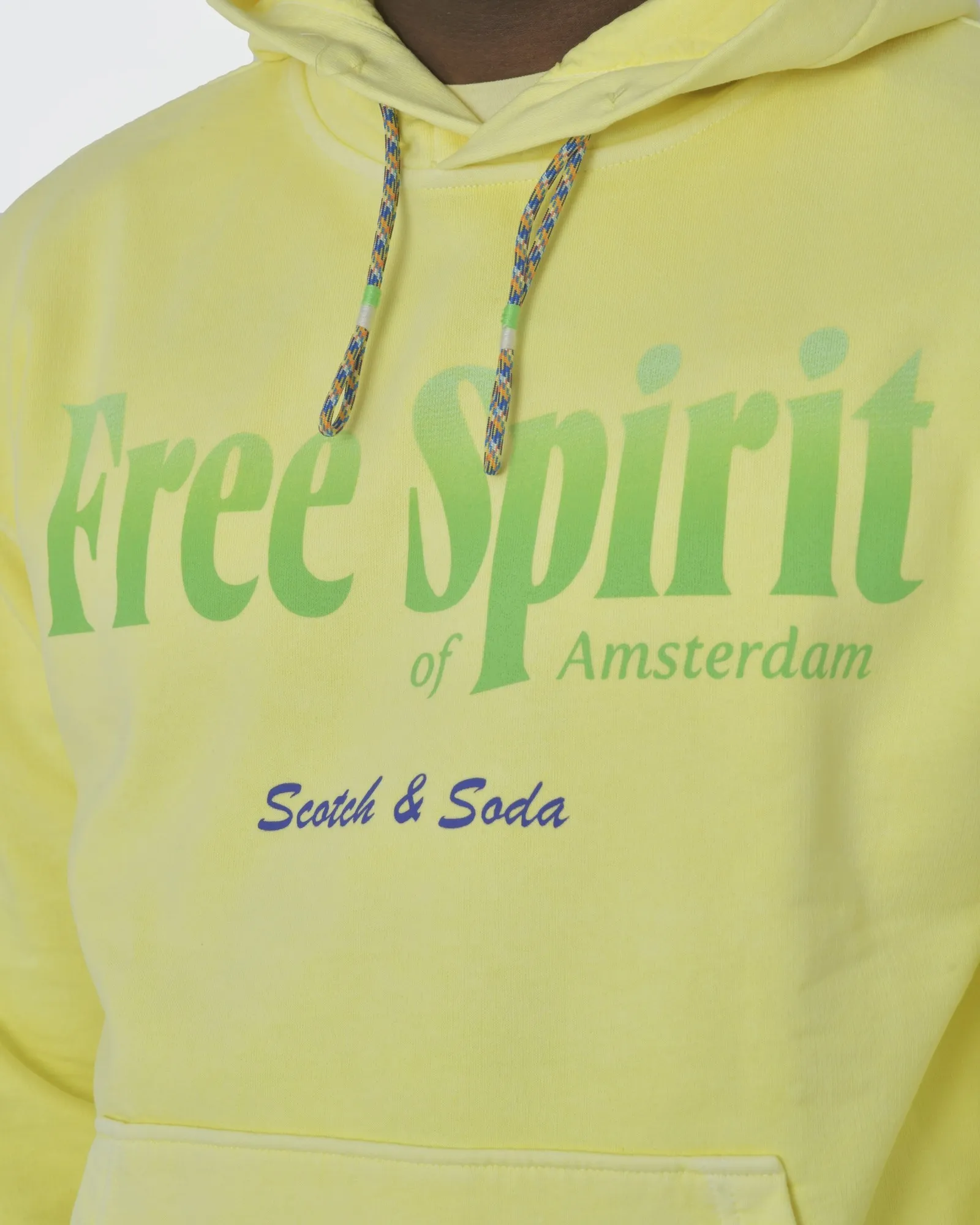 Sweat à capuche jaune Scotch & Soda 