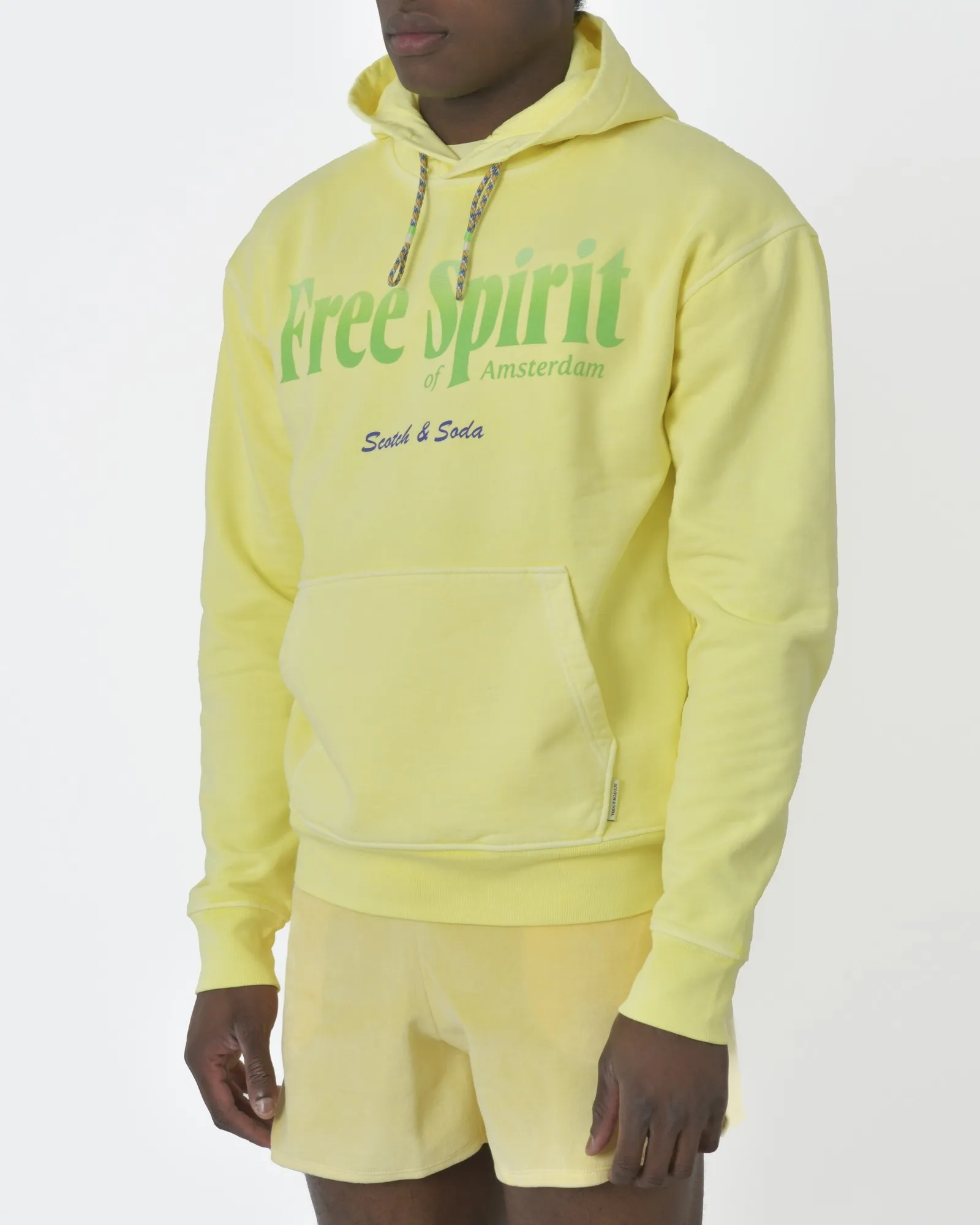 Sweat à capuche jaune Scotch & Soda 