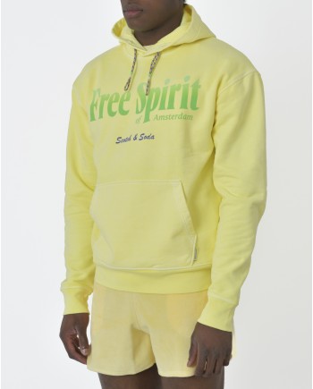 Sweat à capuche jaune Scotch & Soda 