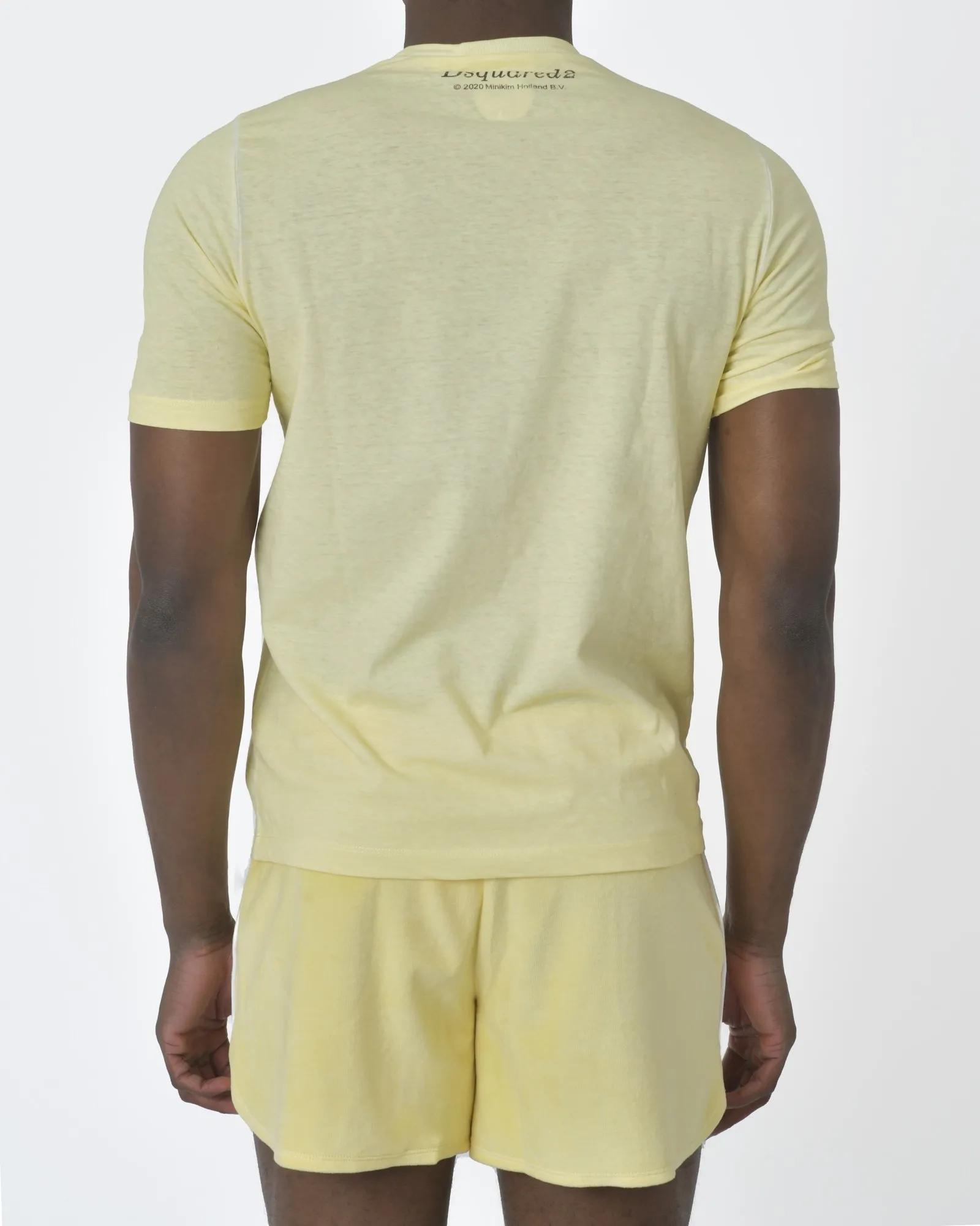 T-Shirt jaune pale Dsquared2 