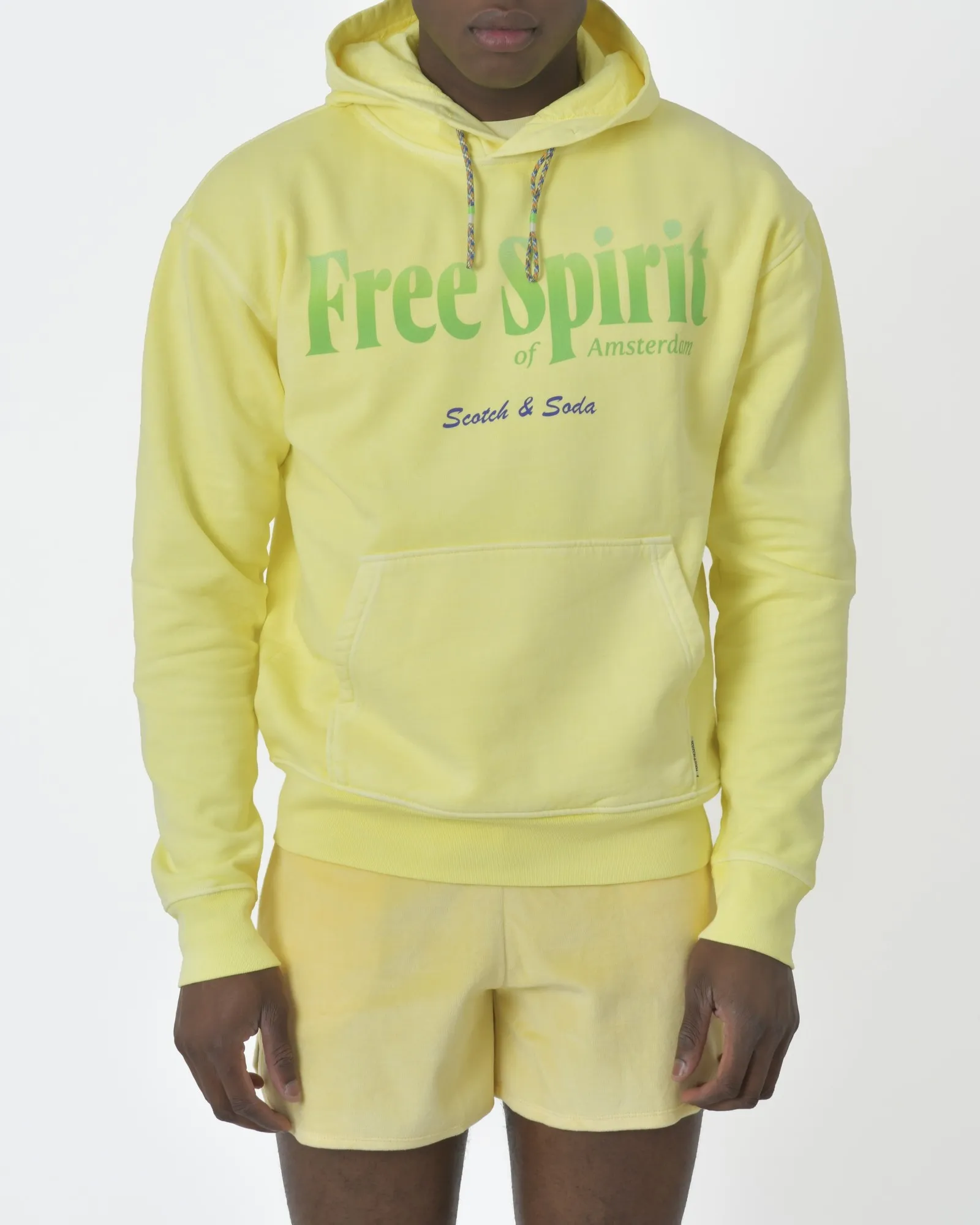 Sweat à capuche jaune Scotch & Soda 