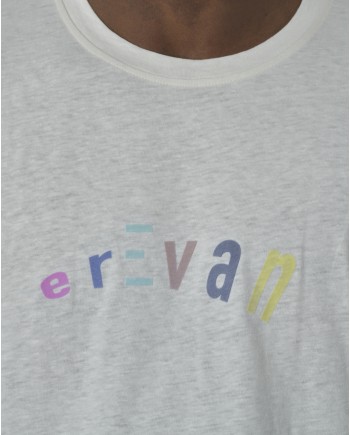 T-Shirt blanc ecriture  Erevan 