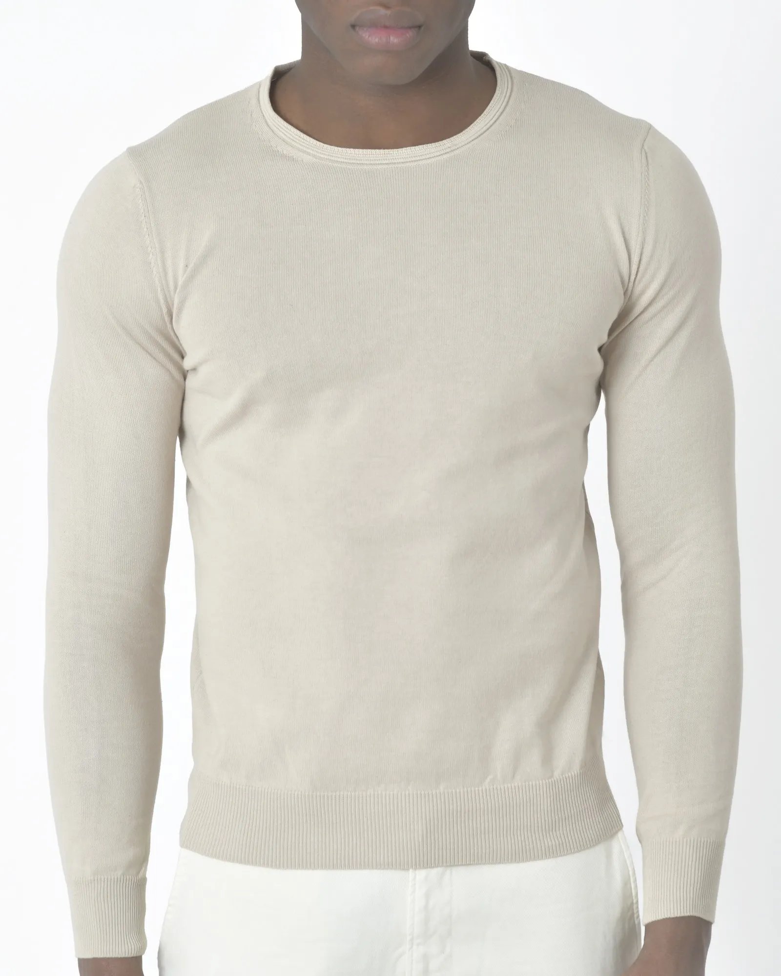 Pull en maille beige  Vneck 