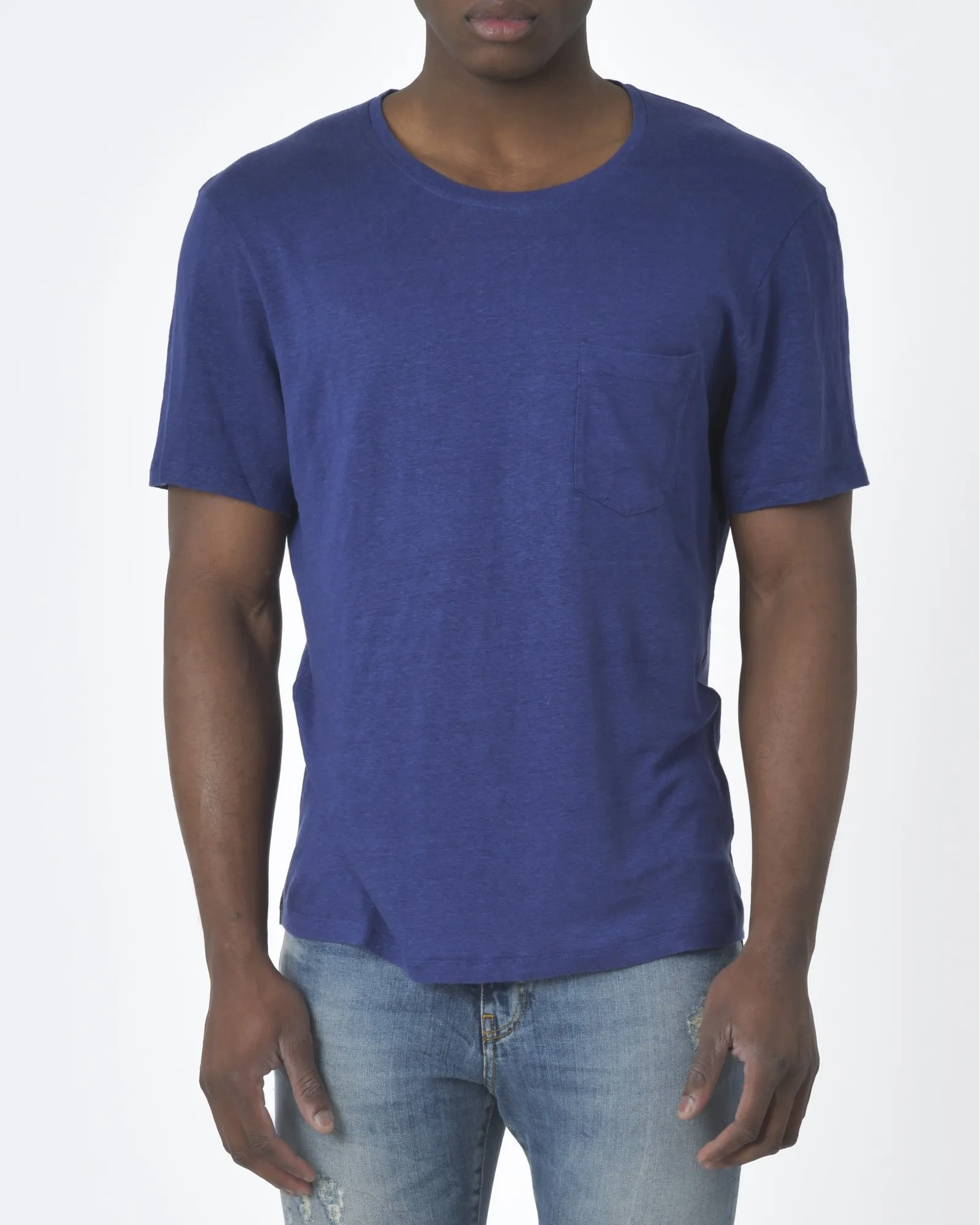 T-Shirt bleu Vneck 