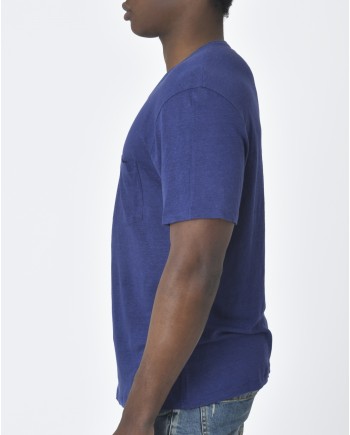 T-Shirt bleu Vneck 