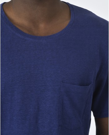 T-Shirt bleu Vneck 