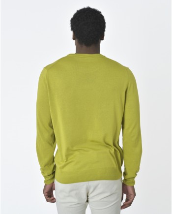 Pull en maille vert  Vneck 