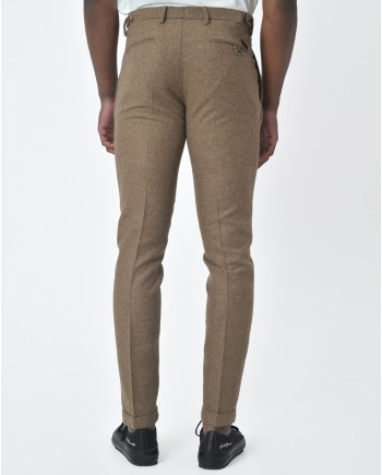 Pantalon en laine coupe slim Michael Coal 