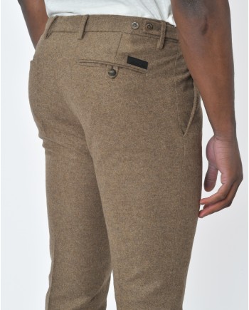 Pantalon en laine coupe slim Michael Coal 