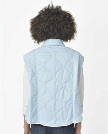 Veste sans manche bleue clair T_Coat 