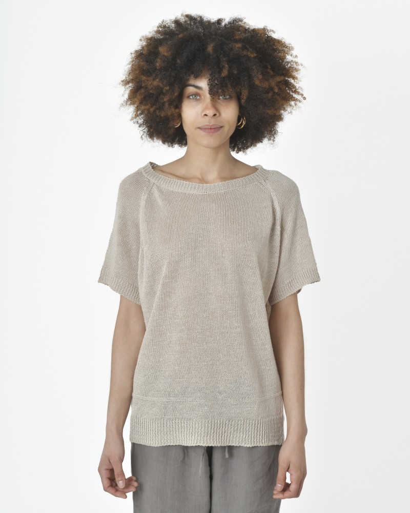 Tee shirt en maille beige Diega 