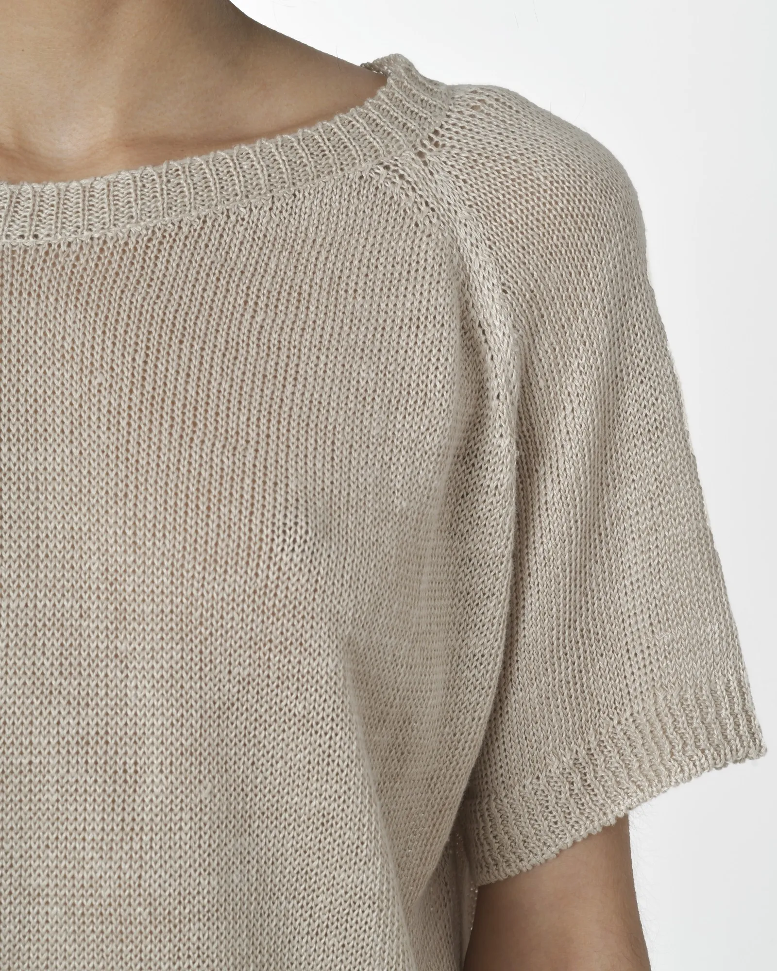 Tee shirt en maille beige Diega 