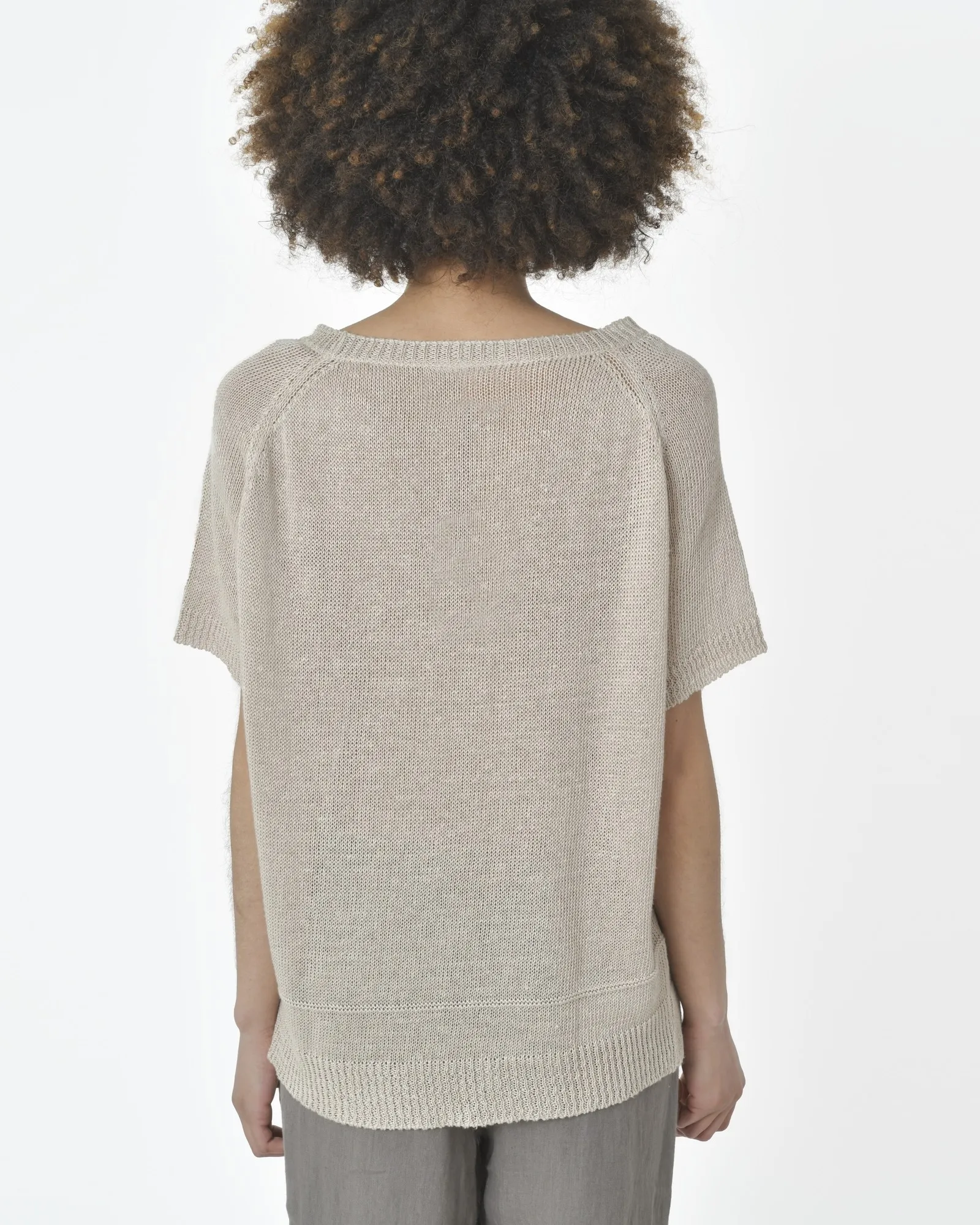 Tee shirt en maille beige Diega 