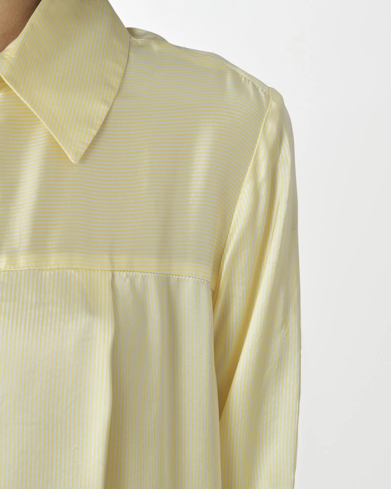 Robe jaune à bouton Toos Franken 