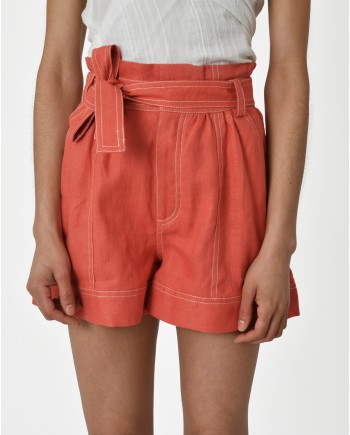 Short rouge corail Idano 