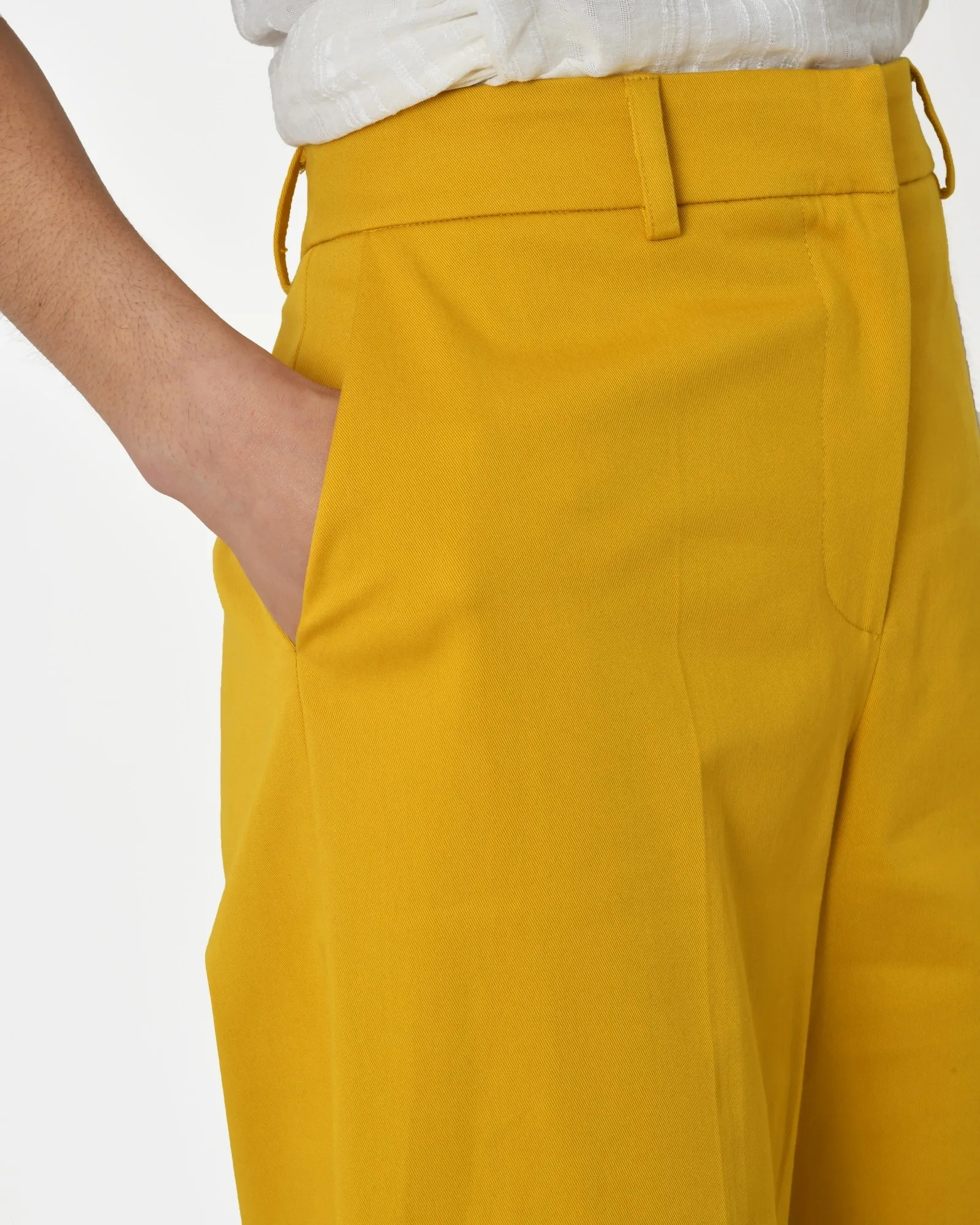 Pantalon jaune Borbonese 