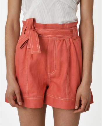 Short rouge corail Idano 