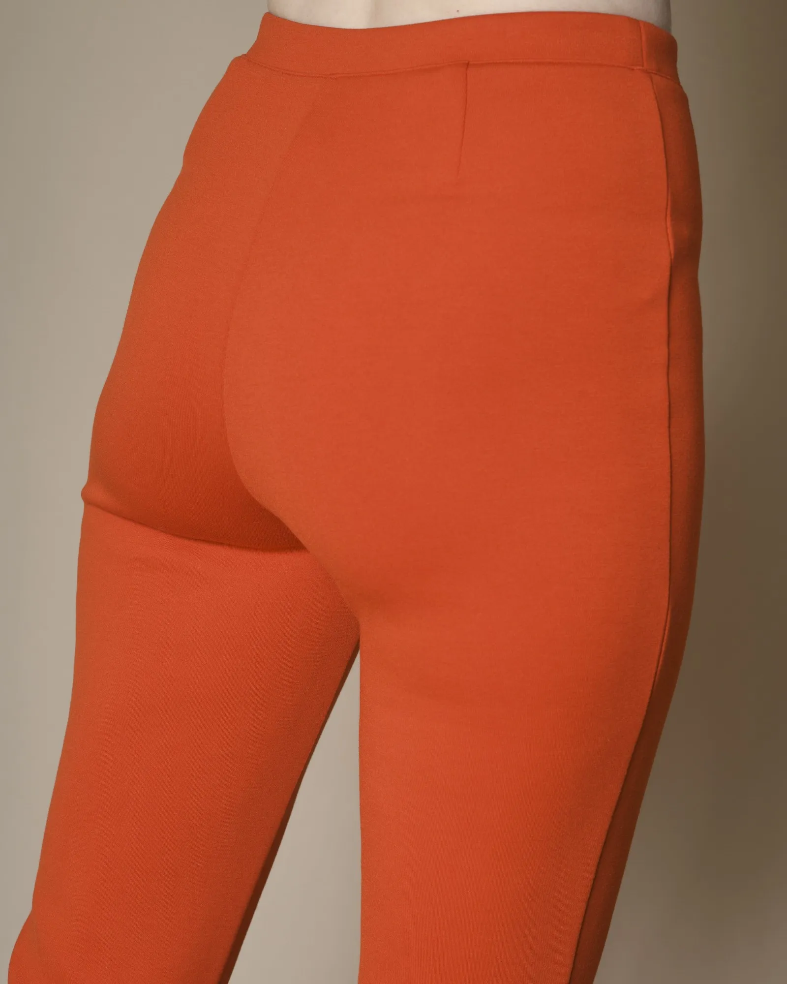 Pantalon en jersey orange évasé Edward Achour 