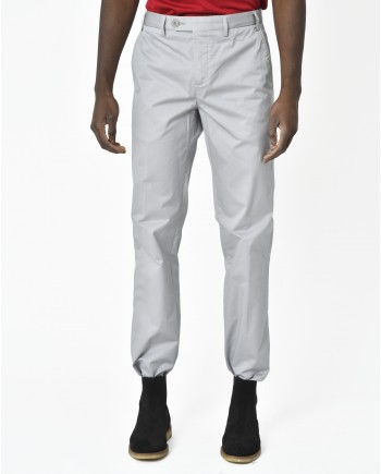 Pantalon Gris clair avec logo brodé Rodrigo 