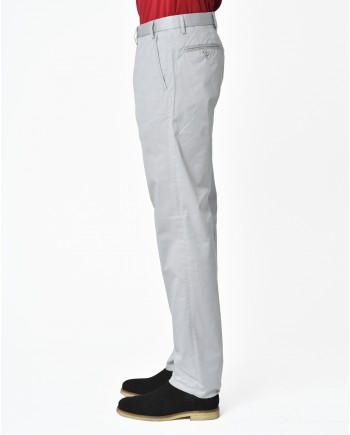 Pantalon Gris clair avec logo brodé Rodrigo 