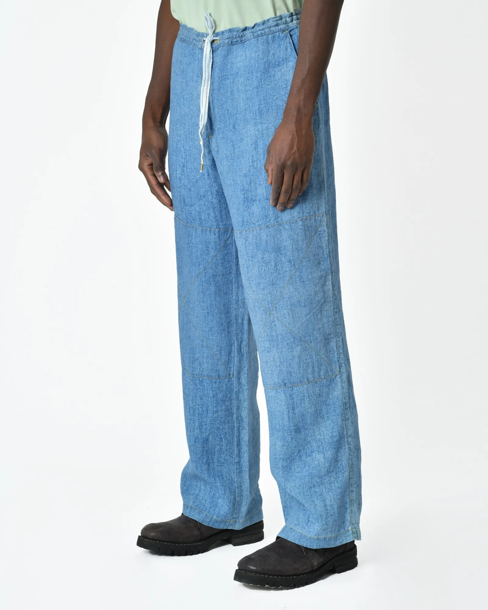 Pantalon bleu clair 120% Lino 