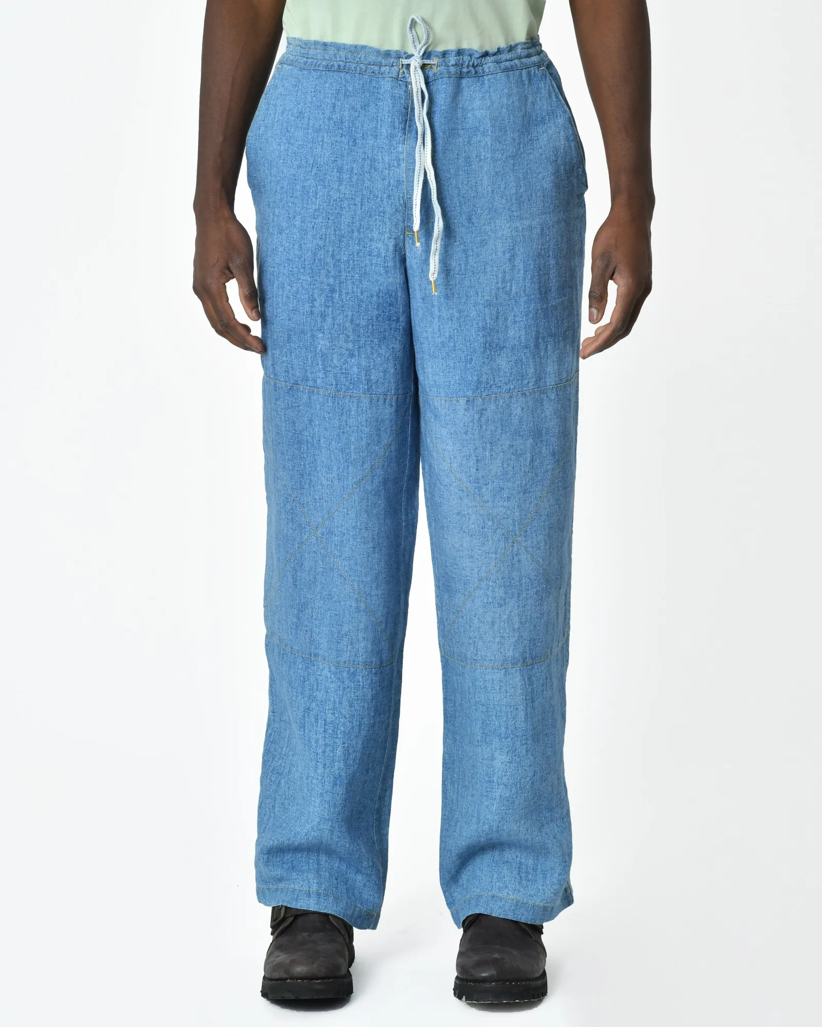 Pantalon bleu clair 120% Lino 