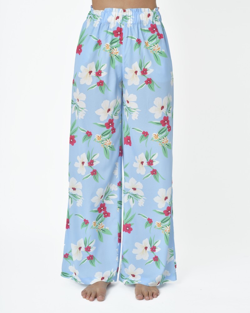 Pantalon fluide floral Edward Achour 