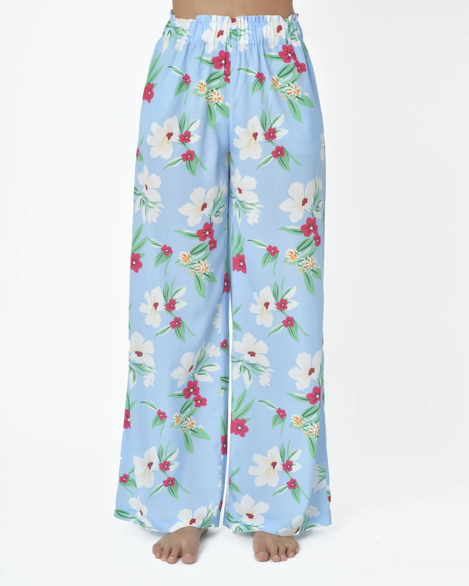 Pantalon fluide floral Edward Achour 