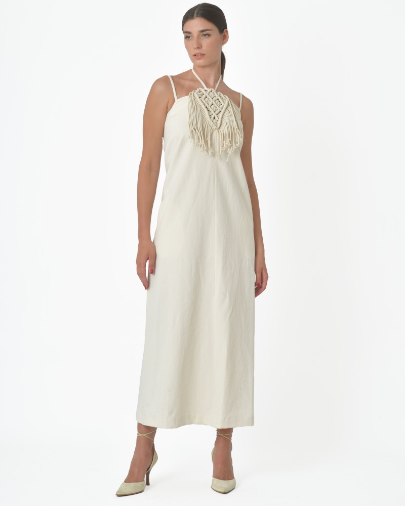 Robe longue Hippie en coton Tela 