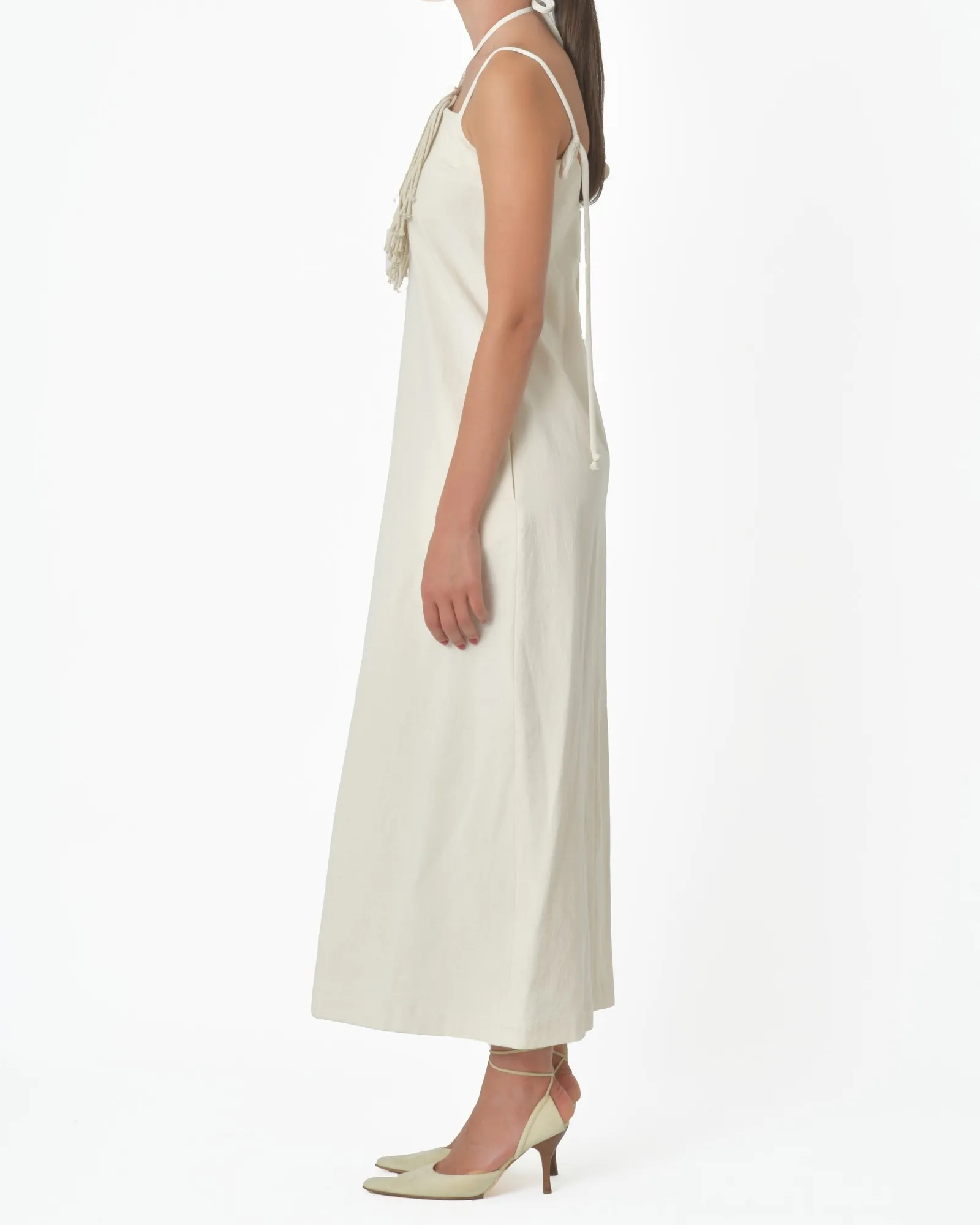 Robe longue Hippie en coton Tela 