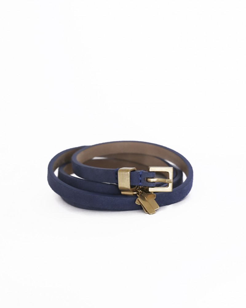 Ceinture fine en cuir Malo 