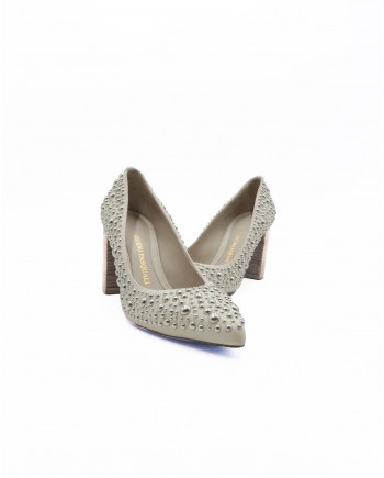 Escarpins en cuir beige Guido Pasquali 