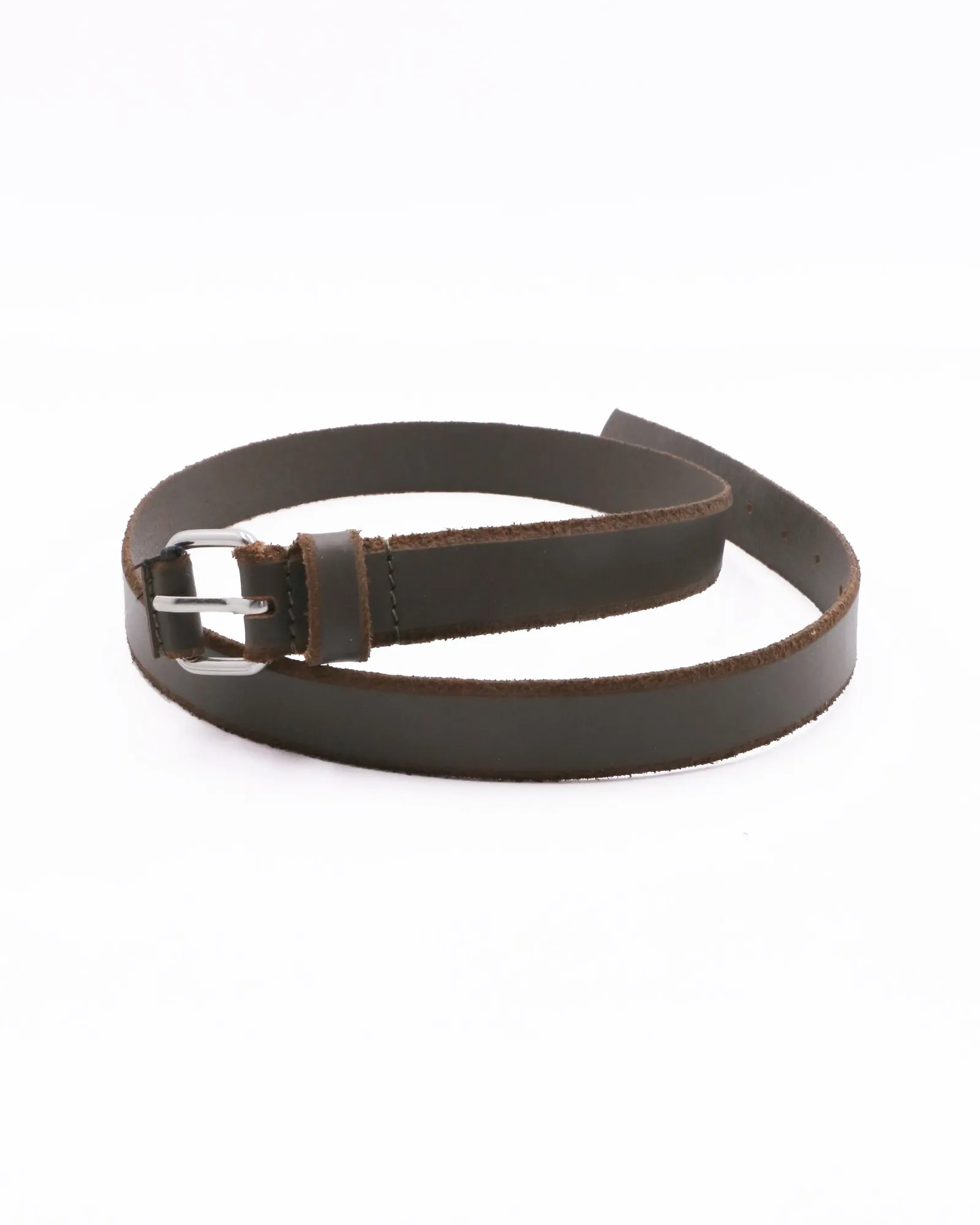 Ceinture en cuir marron La Piscine 