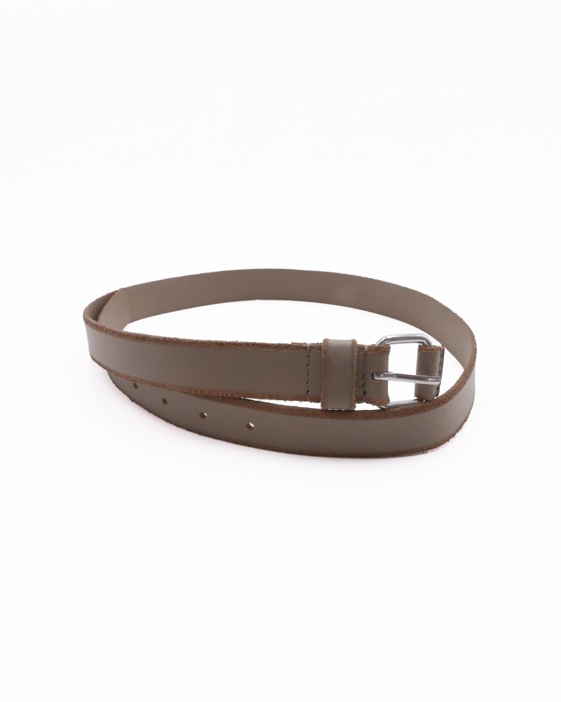 Ceinture en cuir taupe La Piscine 