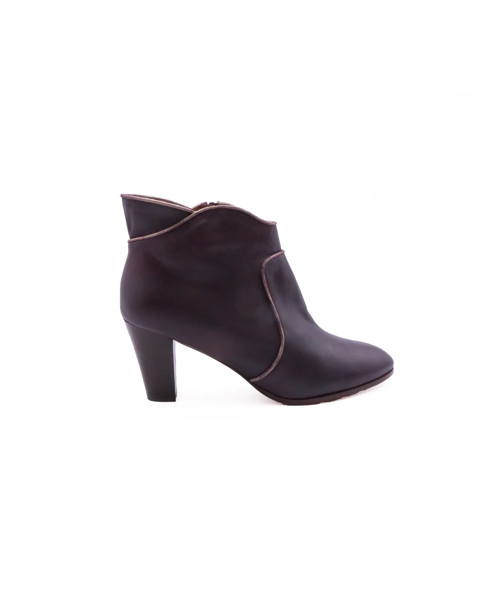 Bottines en cuir bordeaux New Lovers 